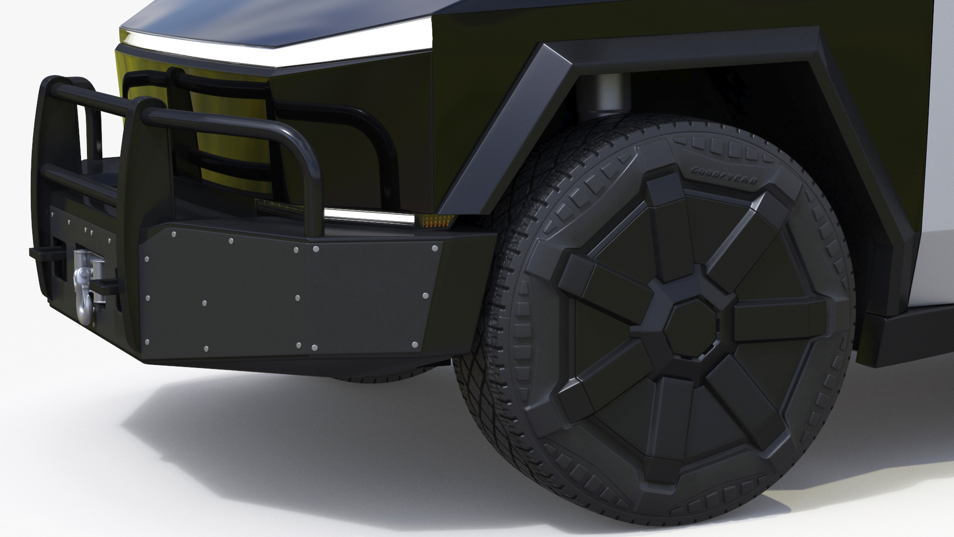 3D Tesla Cybertruck Police Patrol Vehicle model