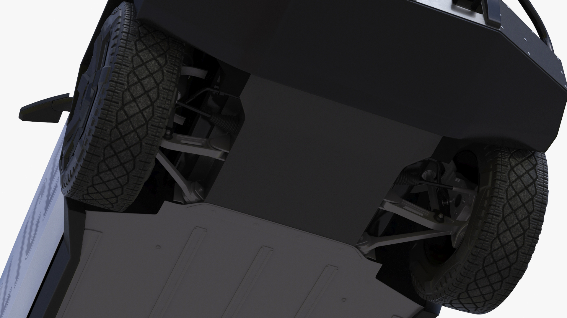 3D Tesla Cybertruck Police Patrol Vehicle model