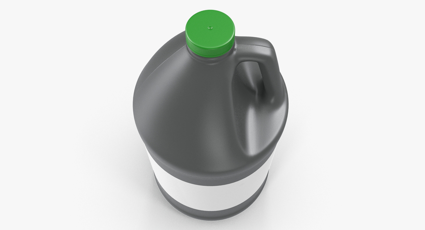 1 Gallon Industrial Round Plastic Jug 3D