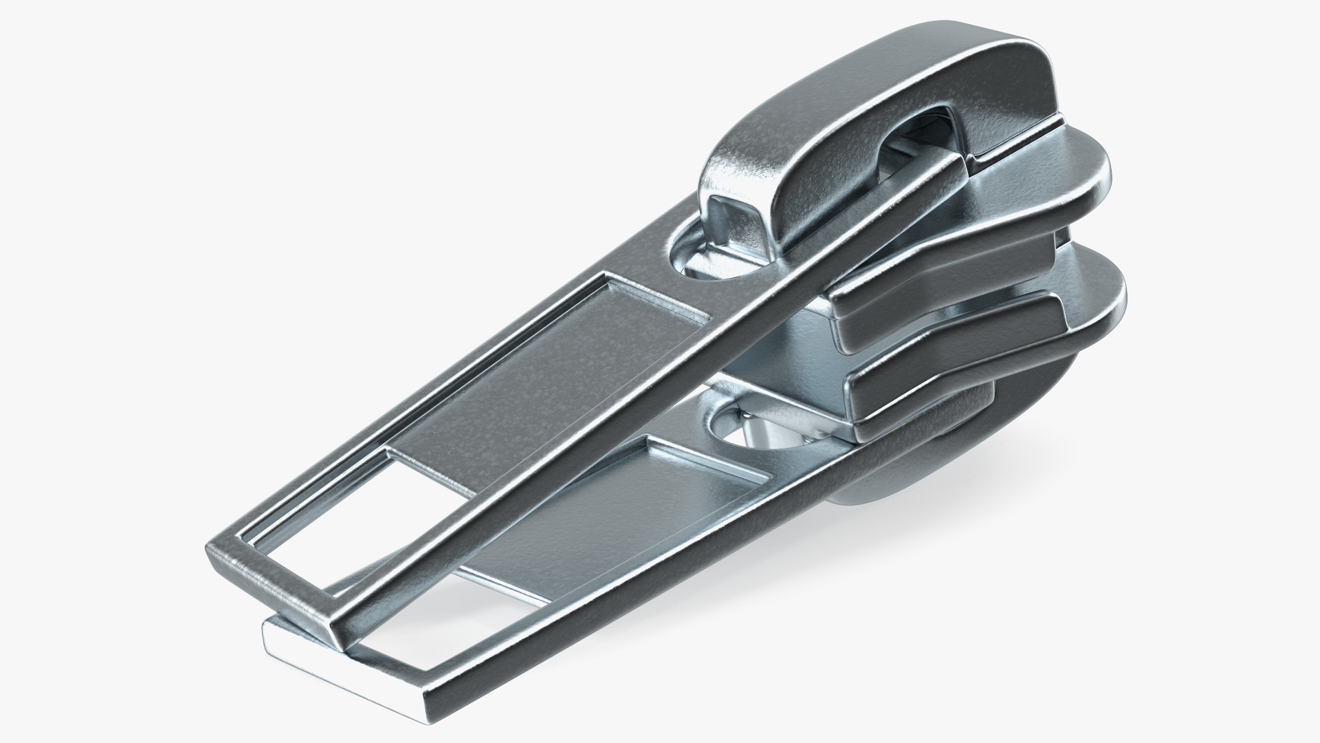 Two Sided Zipper Slider Metal 3D model