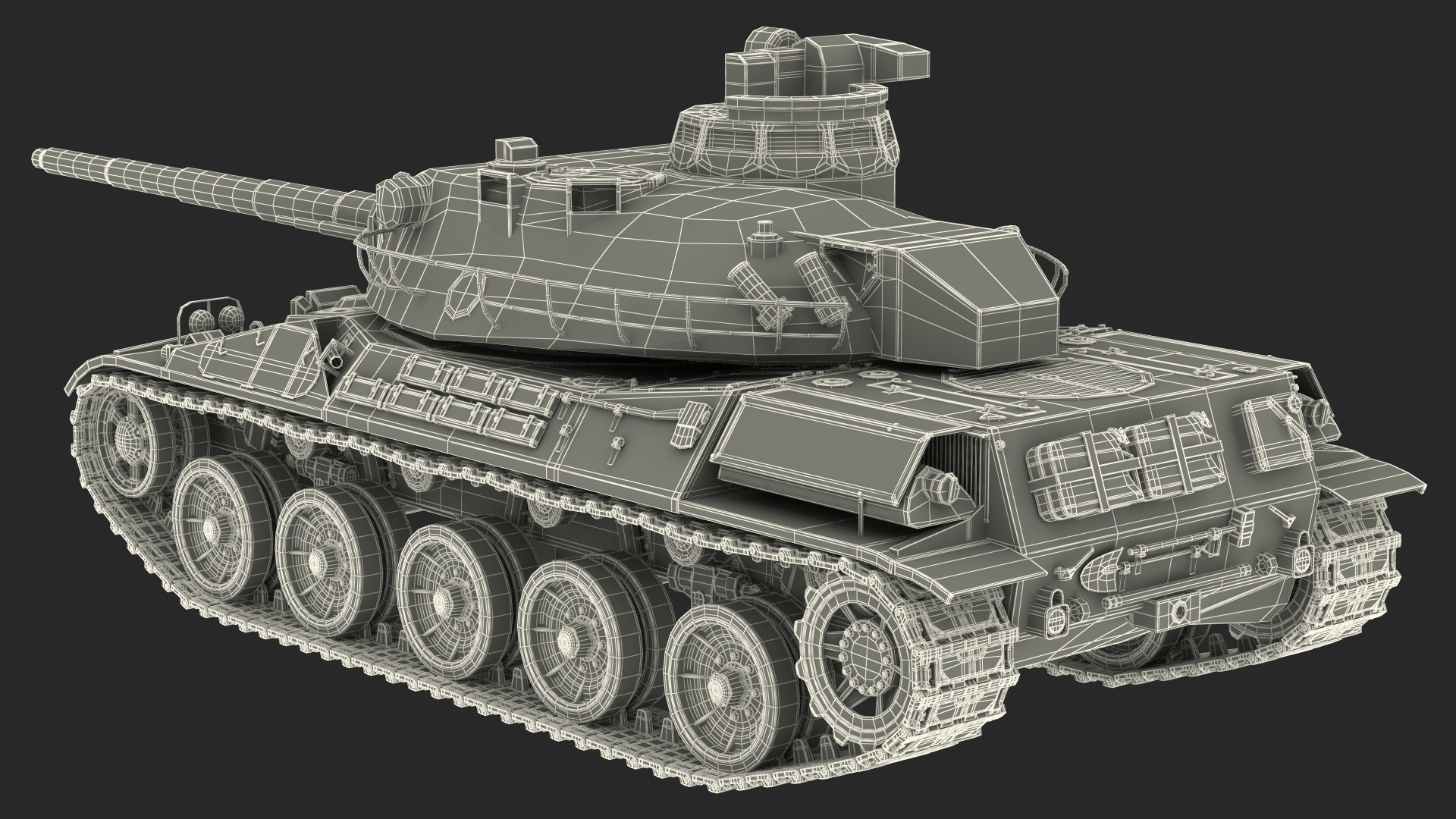 3D French AMX-30 model