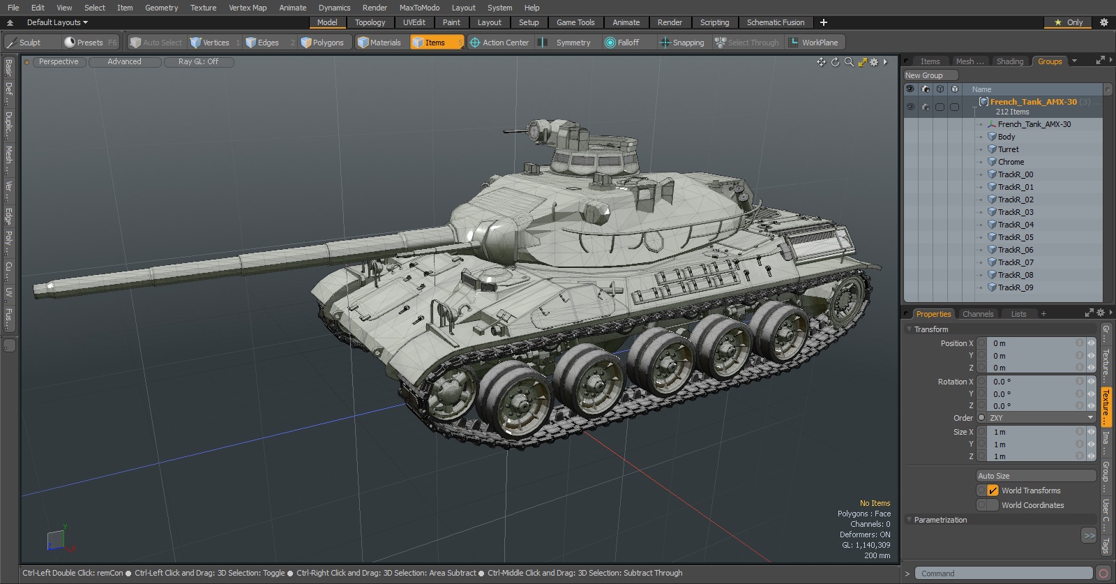 3D French AMX-30 model