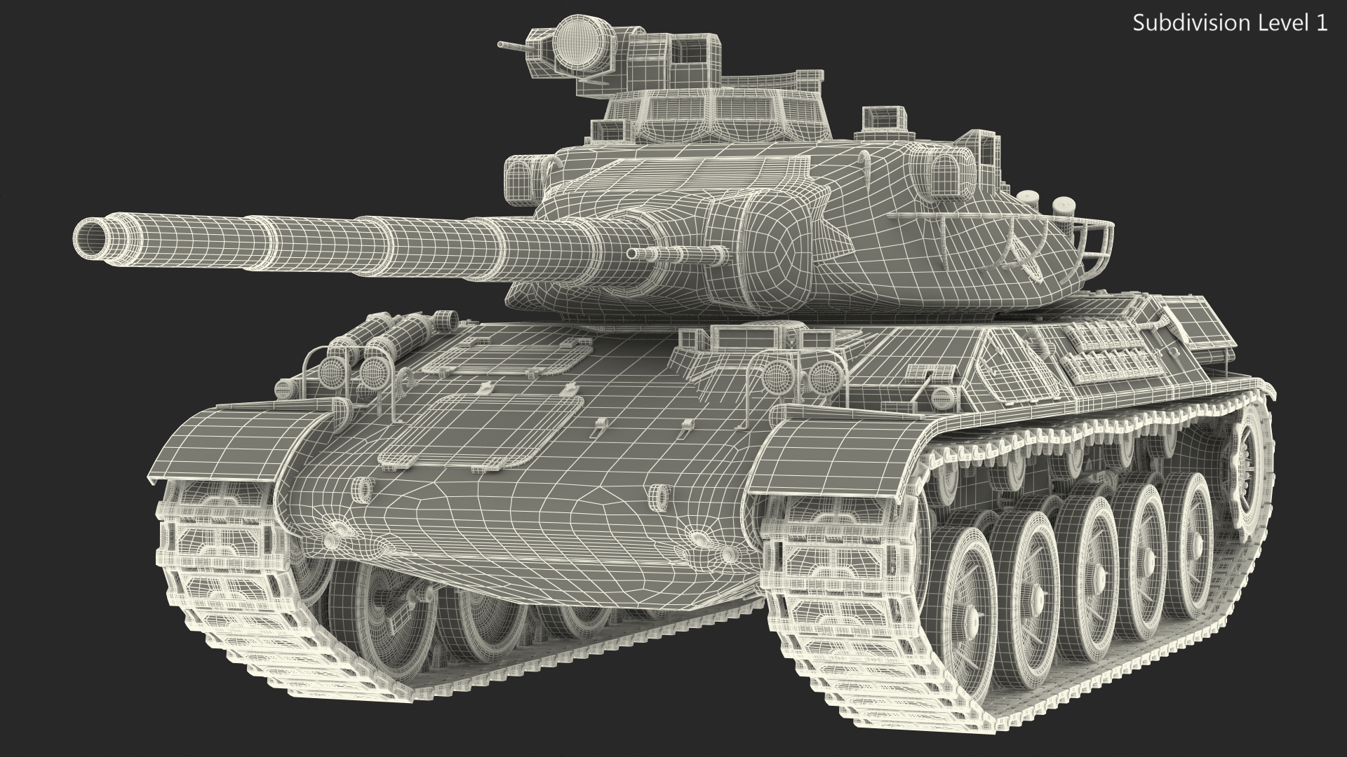 3D French AMX-30 model