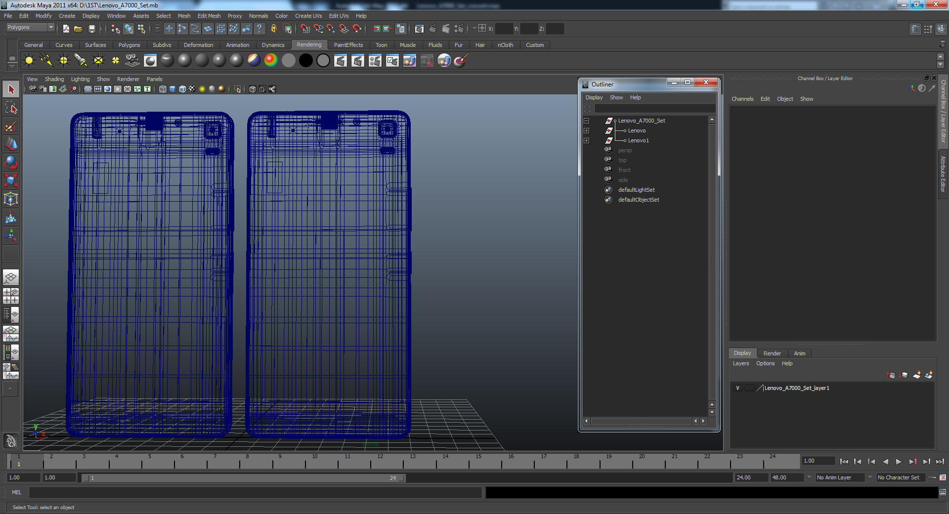 3D Lenovo A7000 Set