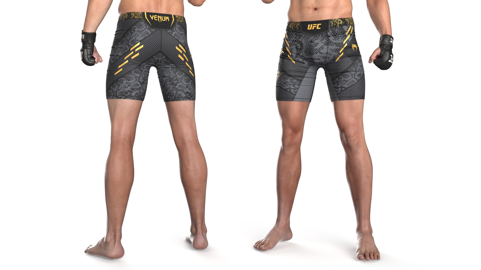Fighter UFC MMA in Pose Fur 3D