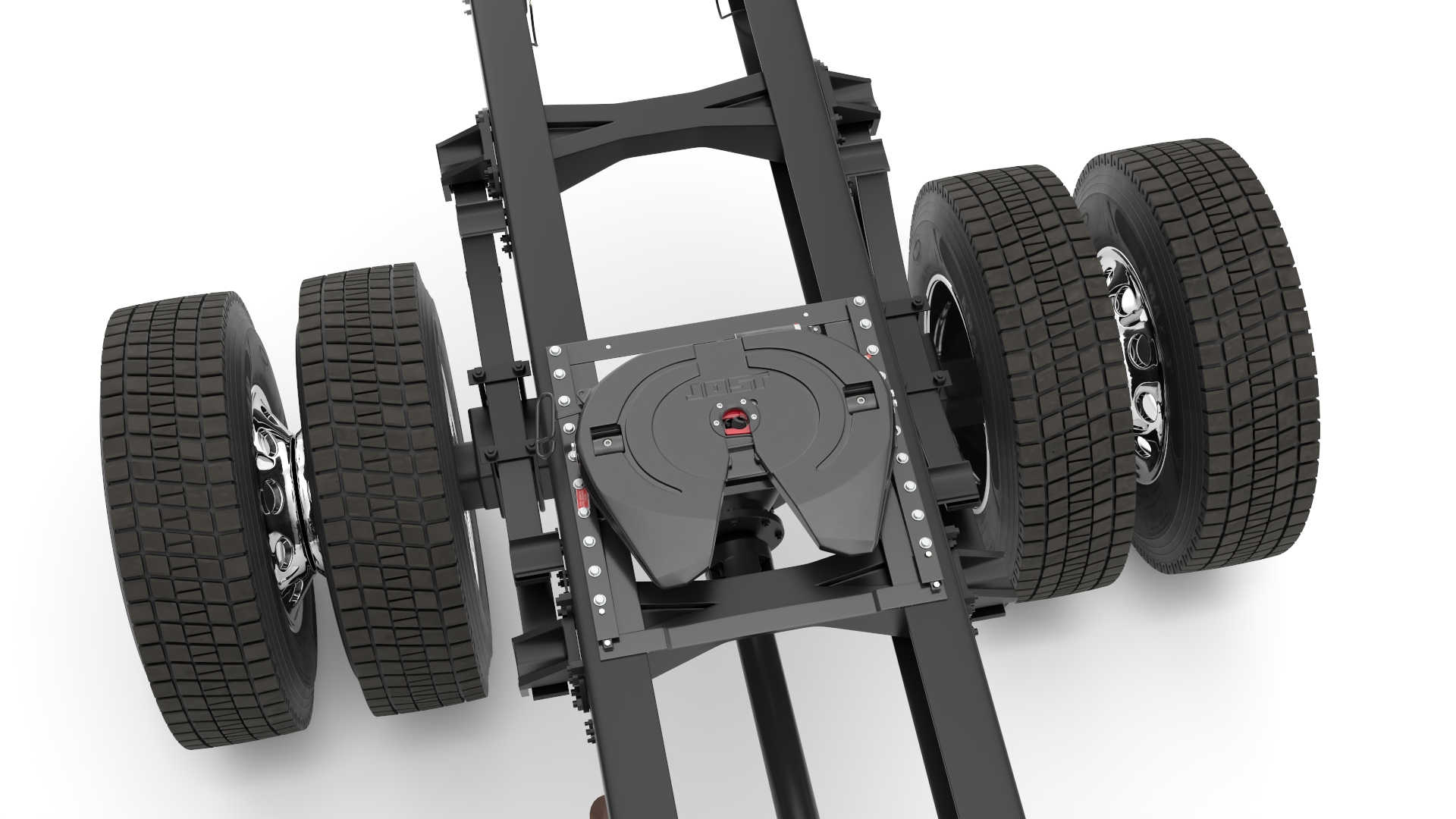 Ford F650 Crew Cab and Fifth Wheel 3D model