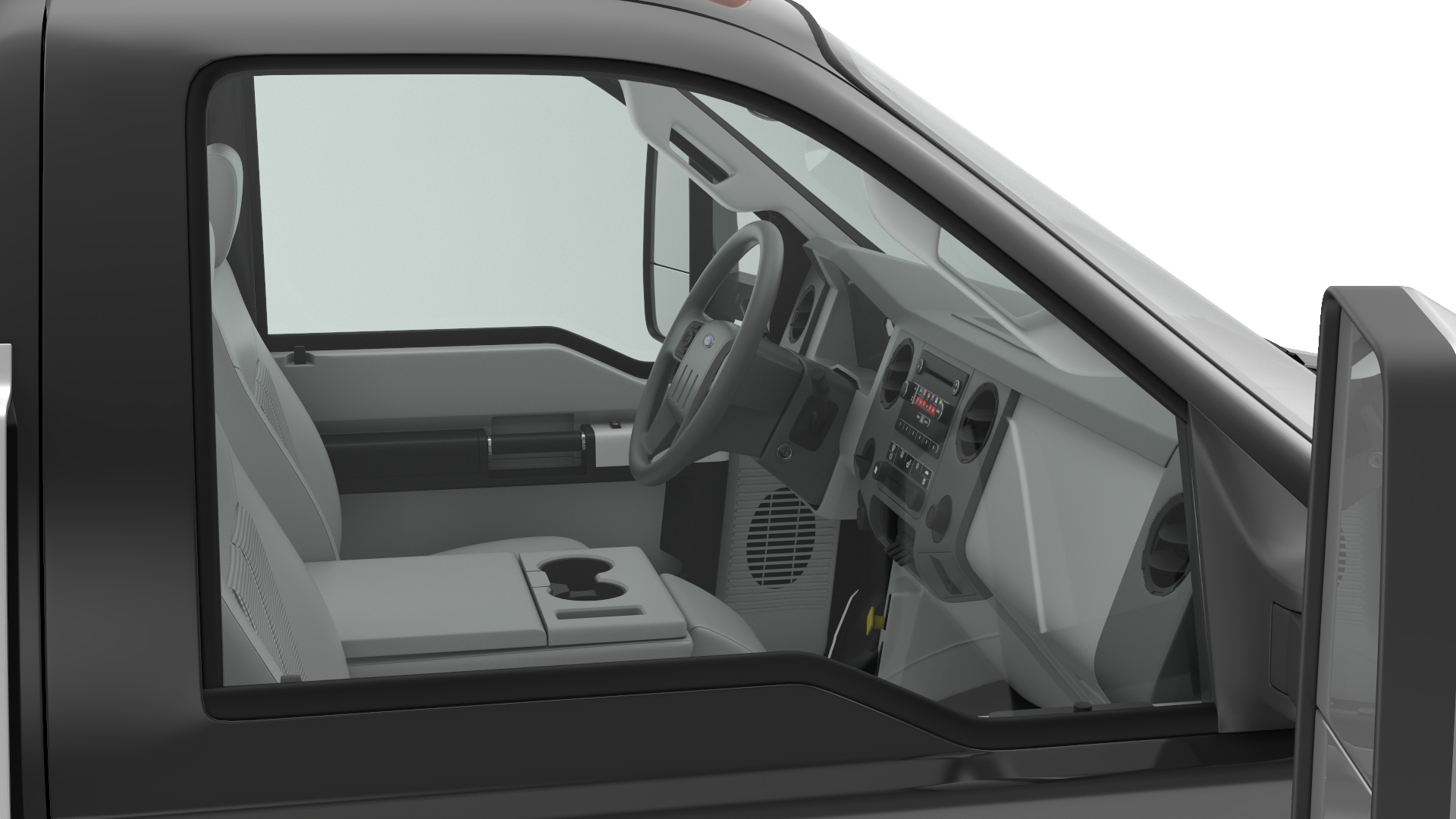 Ford F650 Crew Cab and Fifth Wheel 3D model