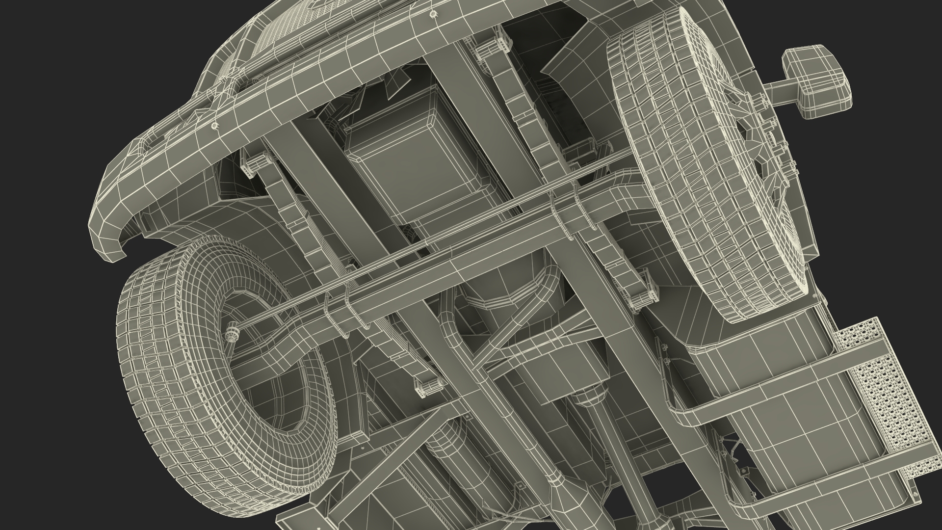 Ford F650 Crew Cab and Fifth Wheel 3D model