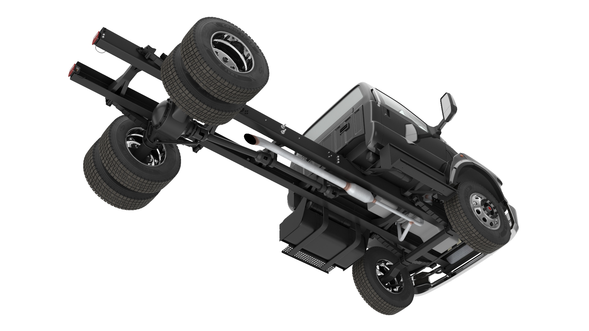 Ford F650 Crew Cab and Fifth Wheel 3D model