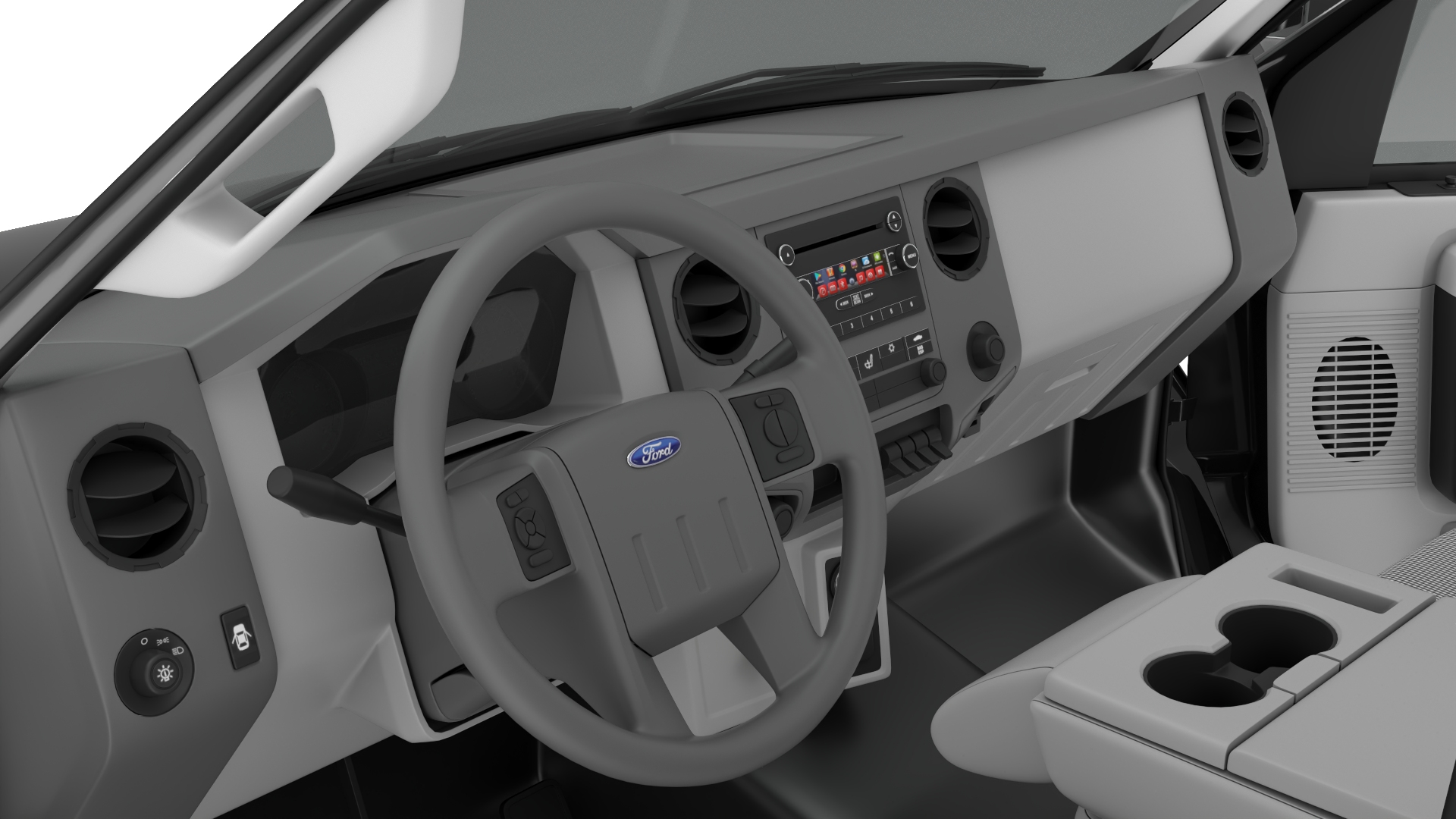 Ford F650 Crew Cab and Fifth Wheel 3D model