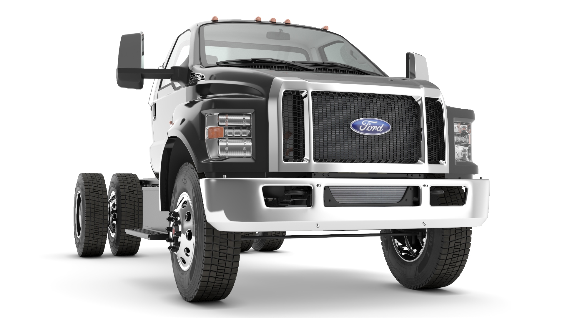 Ford F650 Crew Cab and Fifth Wheel 3D model