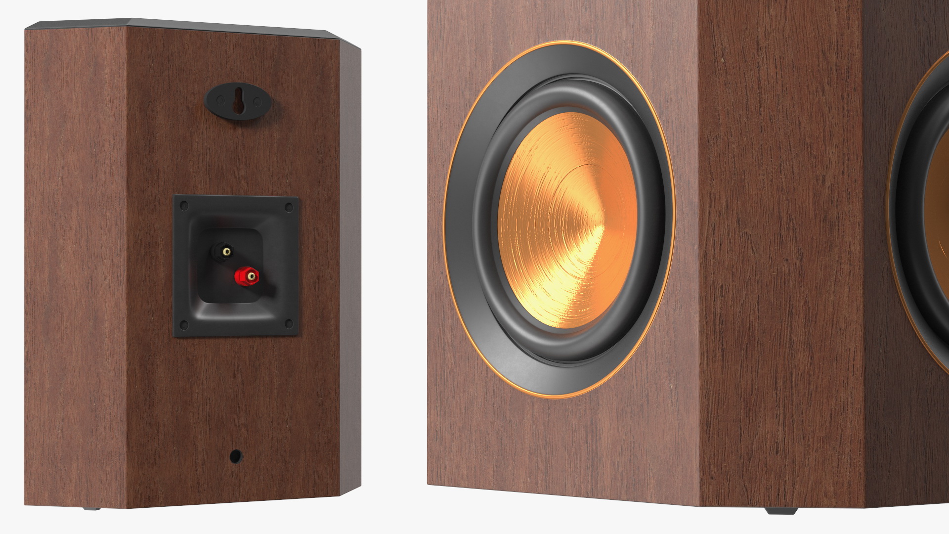 Wall Mount Home Speaker Brown 3D model