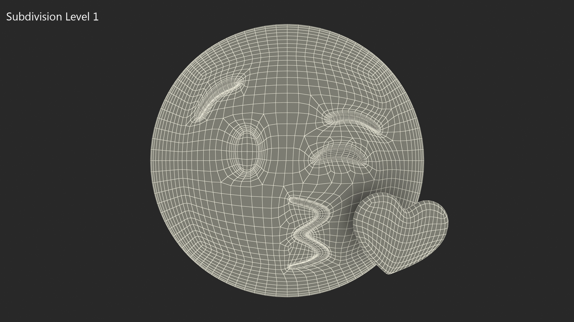 3D Kiss With Heart Emoji