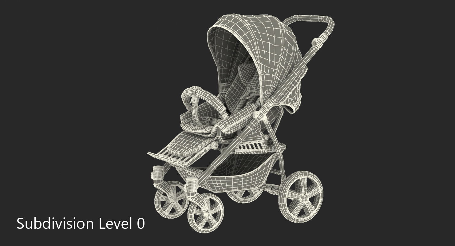 3D Baby Carriage model