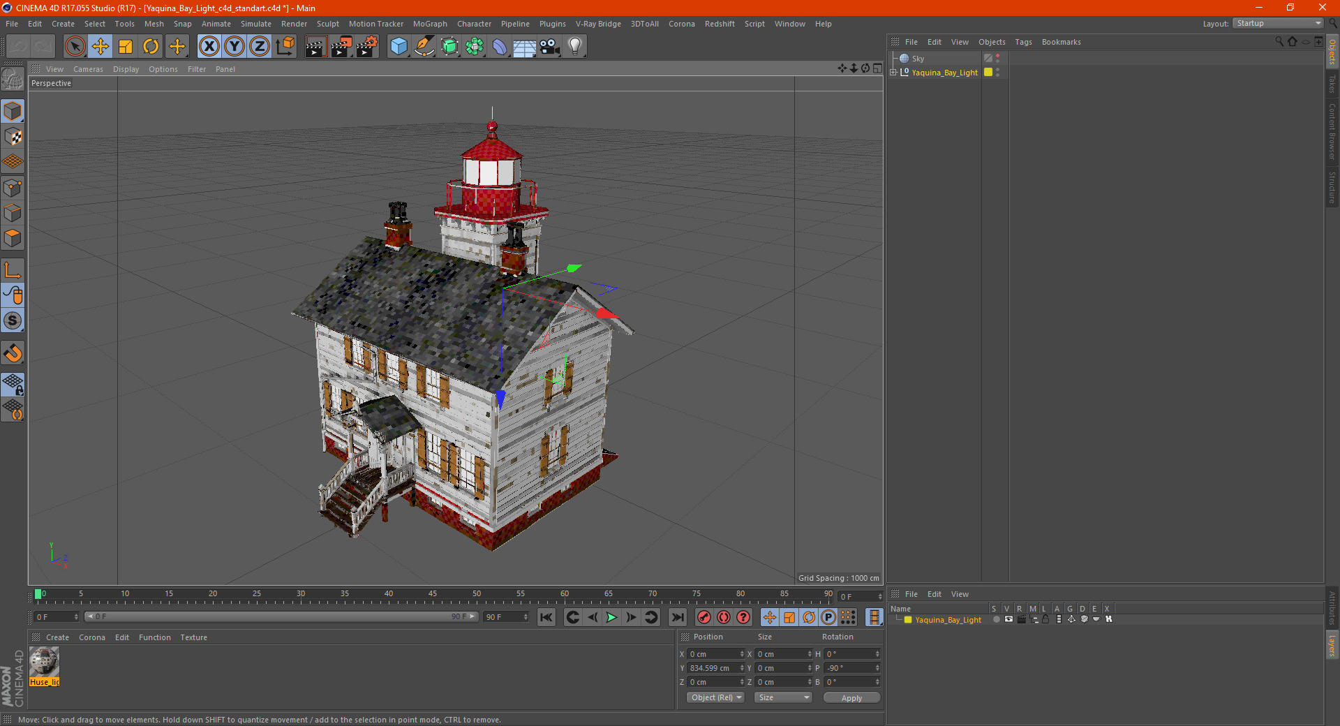 Yaquina Bay Light 3D