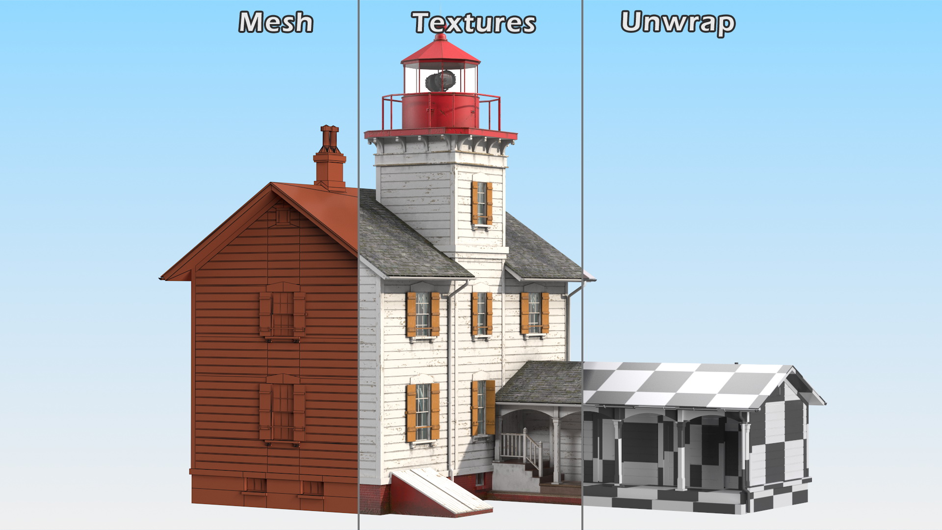 Yaquina Bay Light 3D