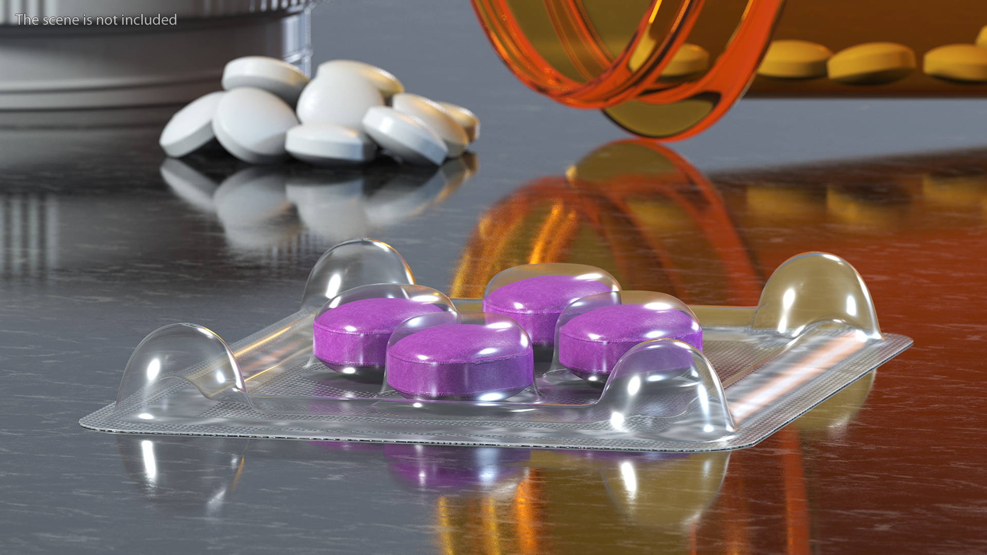 Pill Blister Pack Full 3D