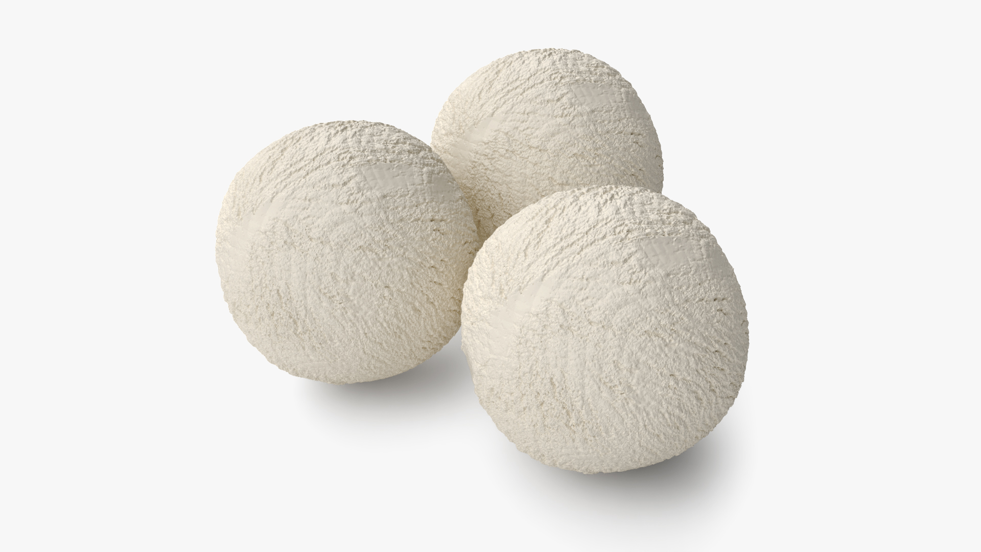 Ice Cream Ball Vanilla 3D