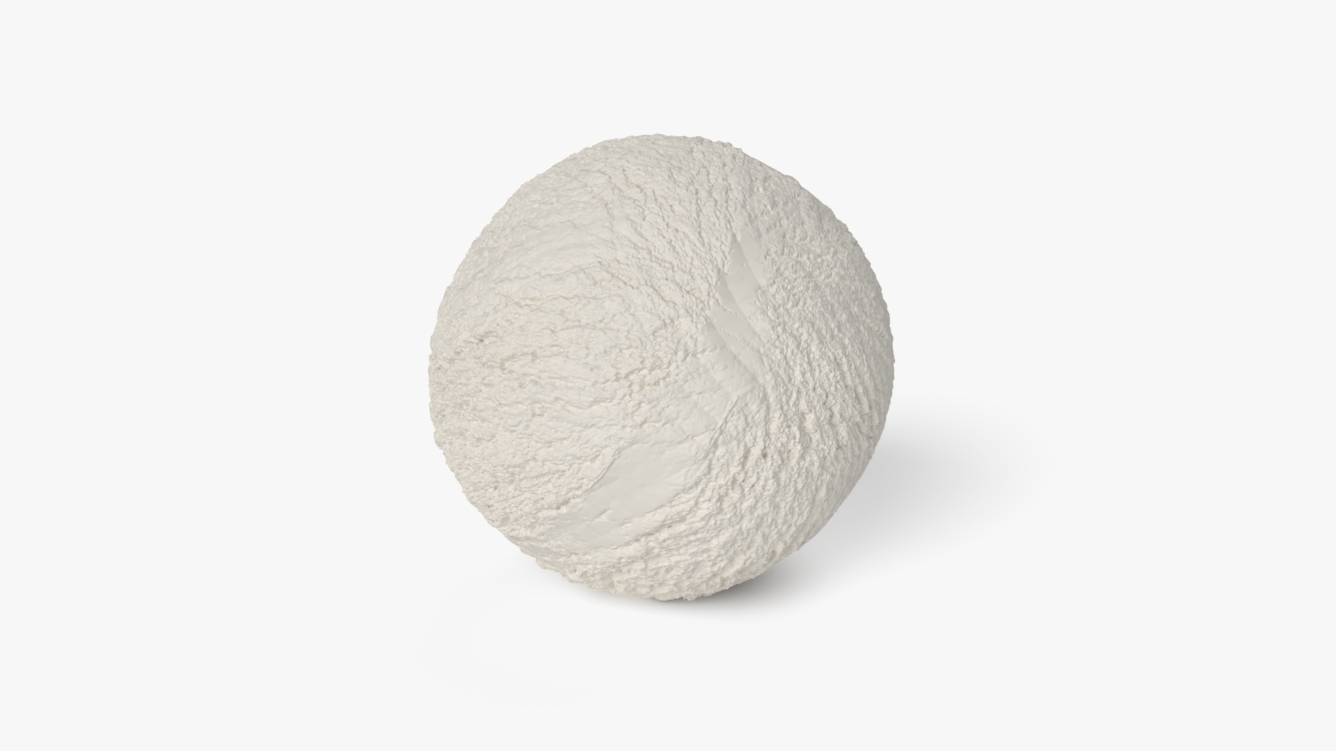 Ice Cream Ball Vanilla 3D