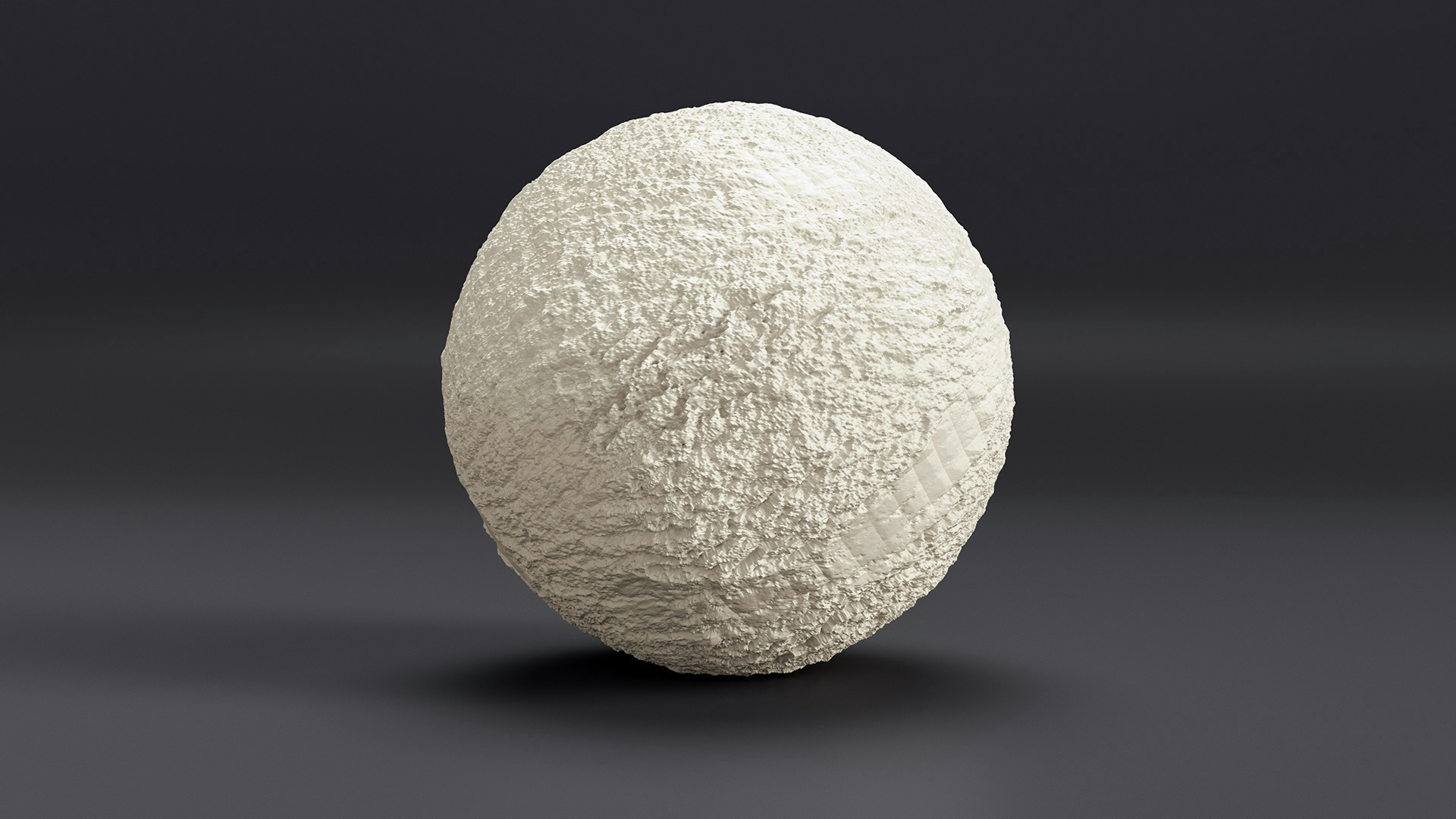Ice Cream Ball Vanilla 3D
