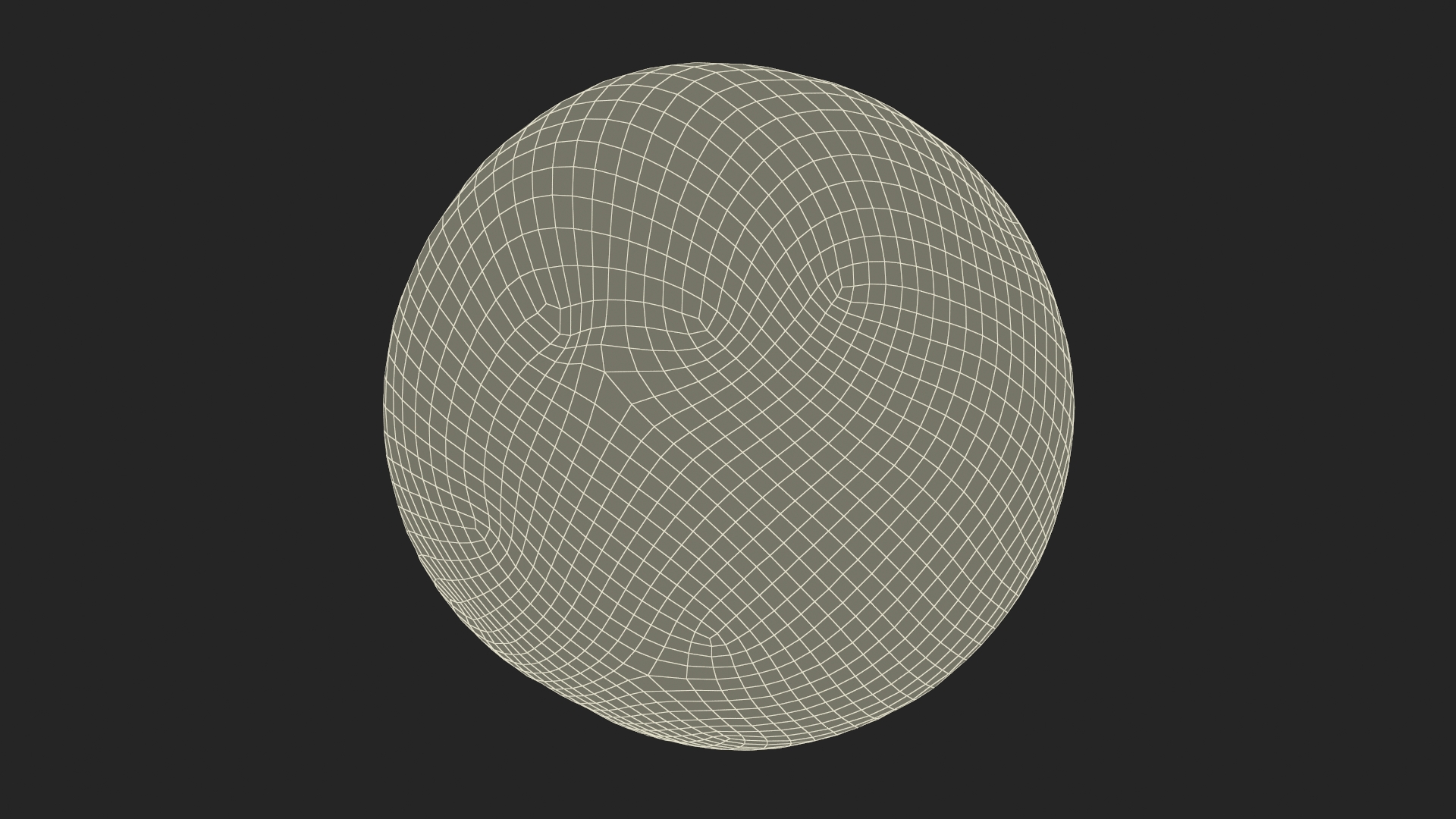 Ice Cream Ball Vanilla 3D