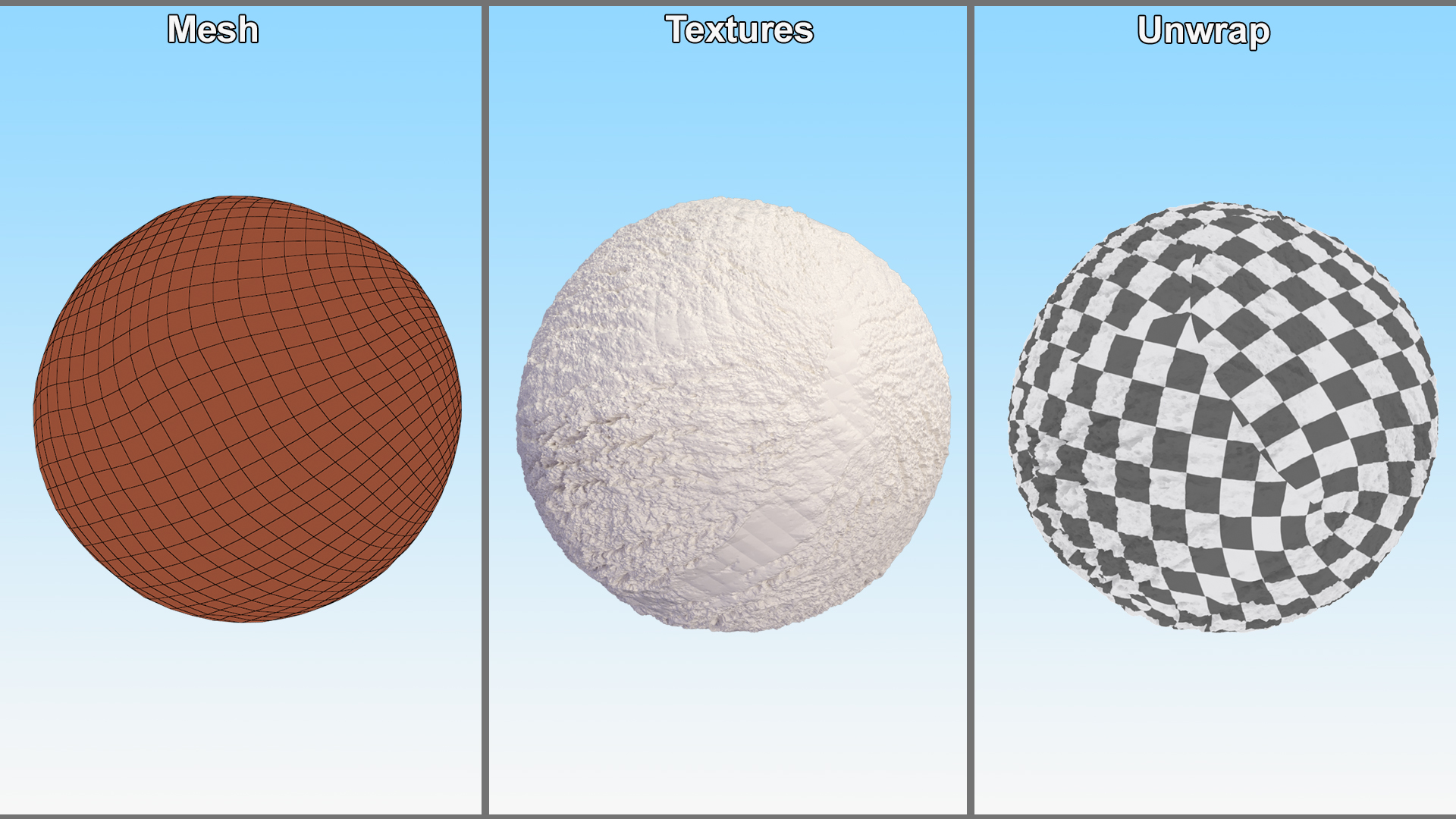 Ice Cream Ball Vanilla 3D