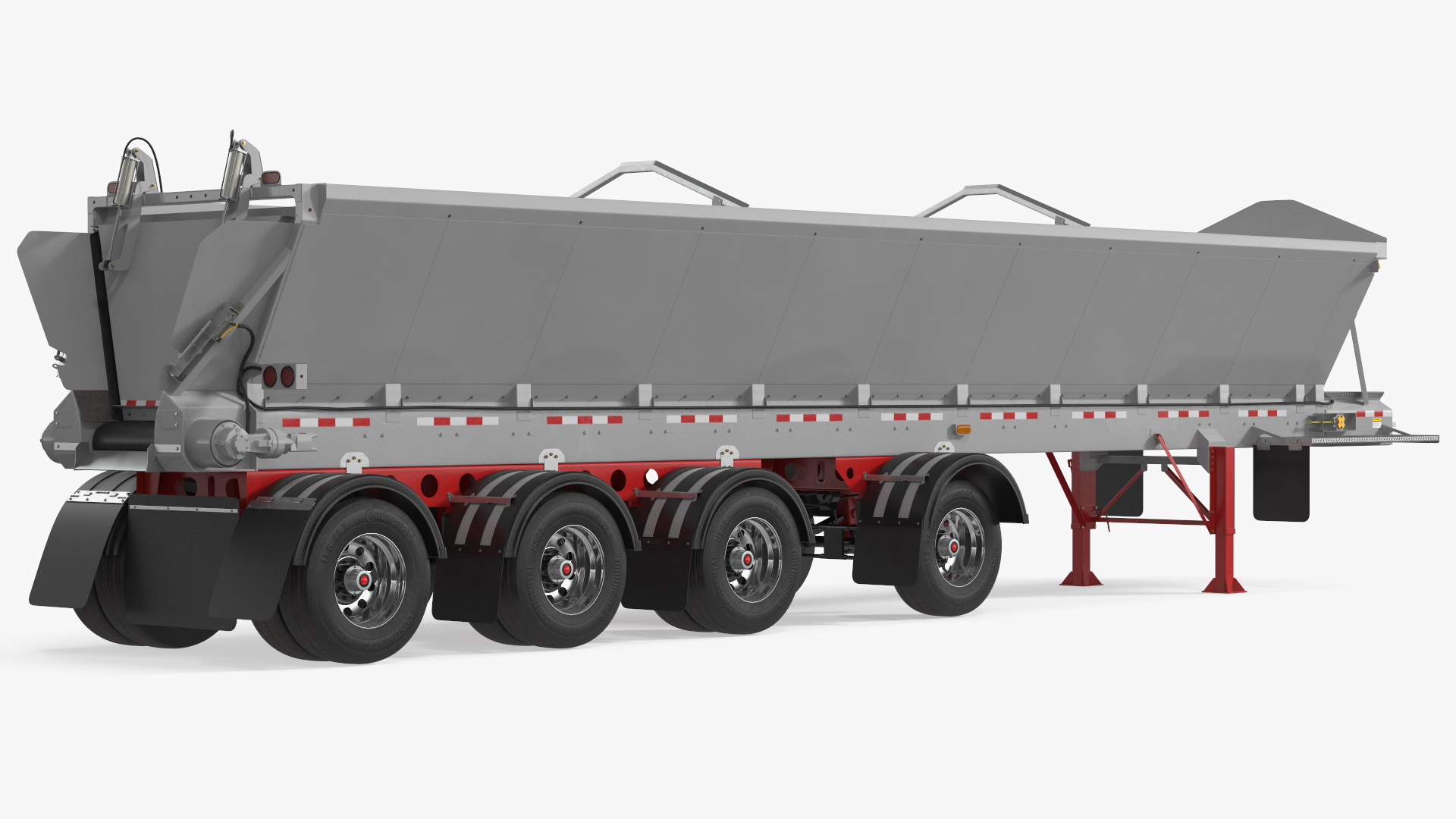 Bottom Trailer Generic Rigged 3D model
