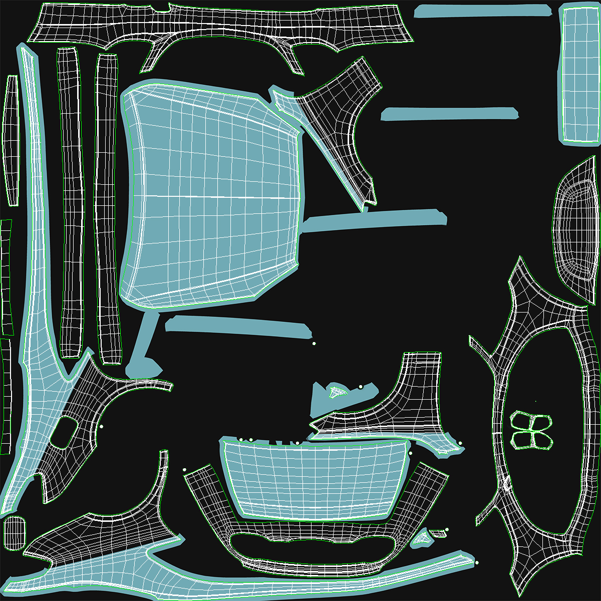 3D Luxury Limo Generic Rigged