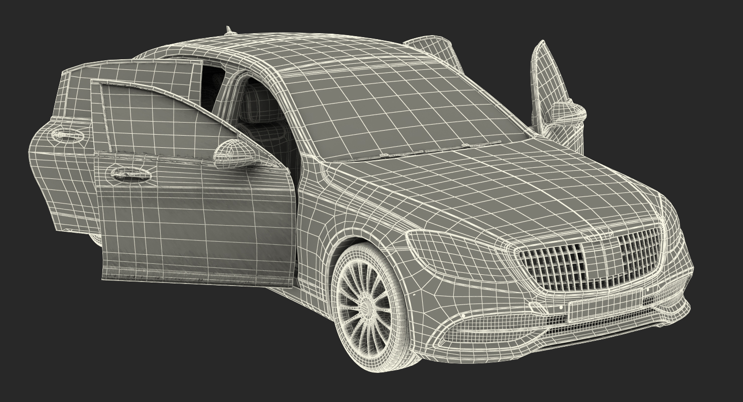 3D Luxury Limo Generic Rigged
