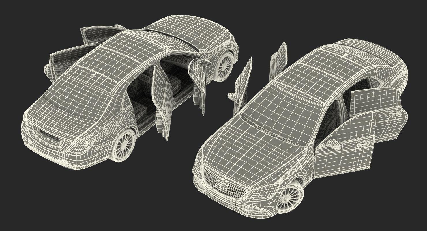 3D Luxury Limo Generic Rigged