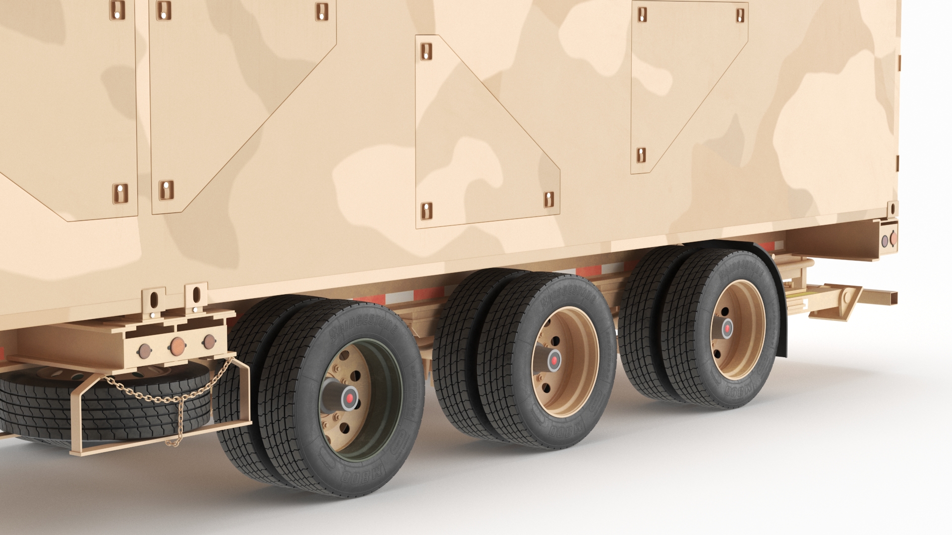Ground Missile Launcher Sand Camo Color 3D model