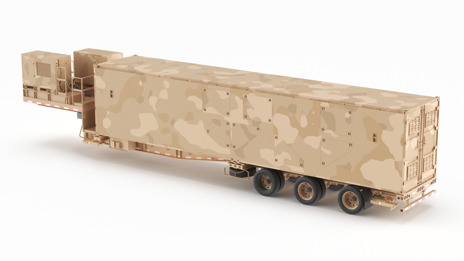 Ground Missile Launcher Sand Camo Color 3D model