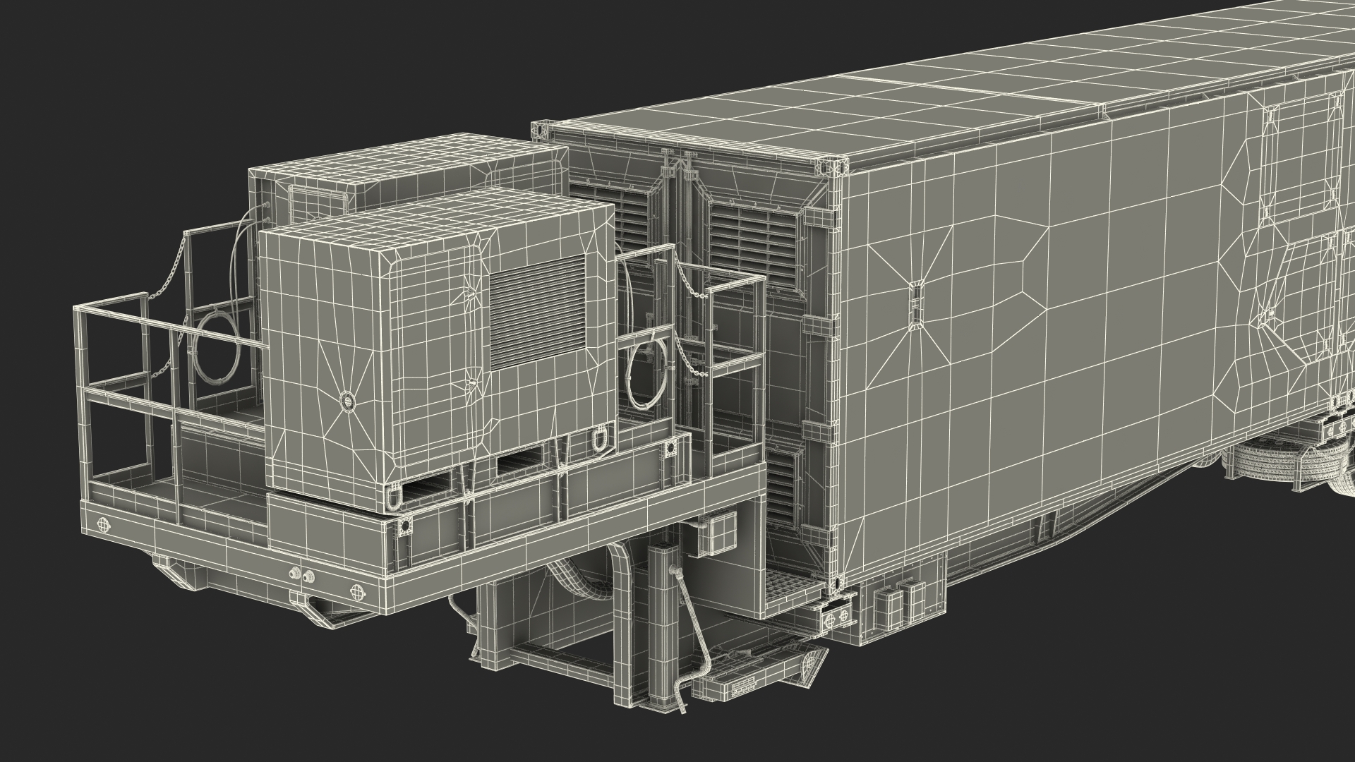 Ground Missile Launcher Sand Camo Color 3D model