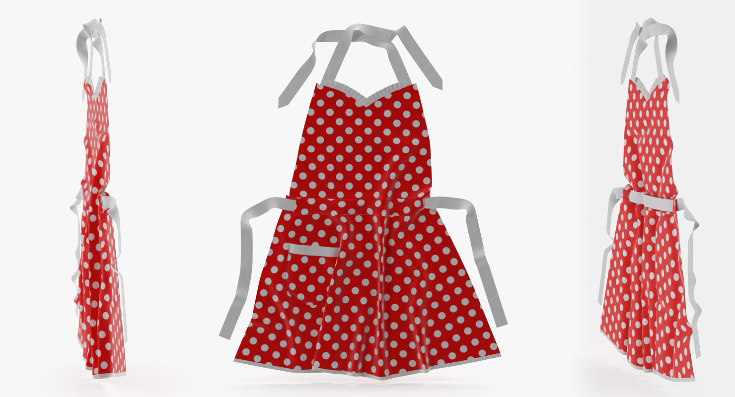3D Vintage Kitchen Apron