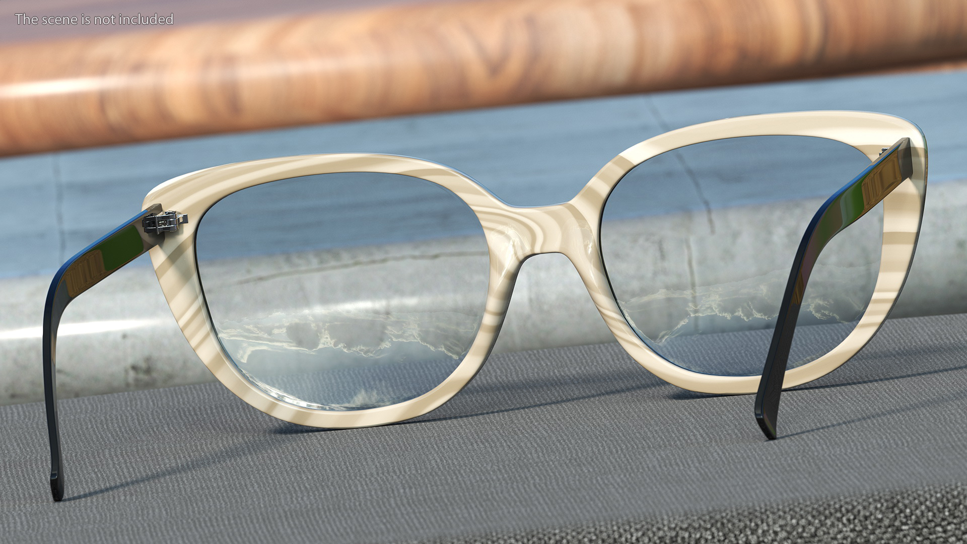3D Cat Eye Black Glasses