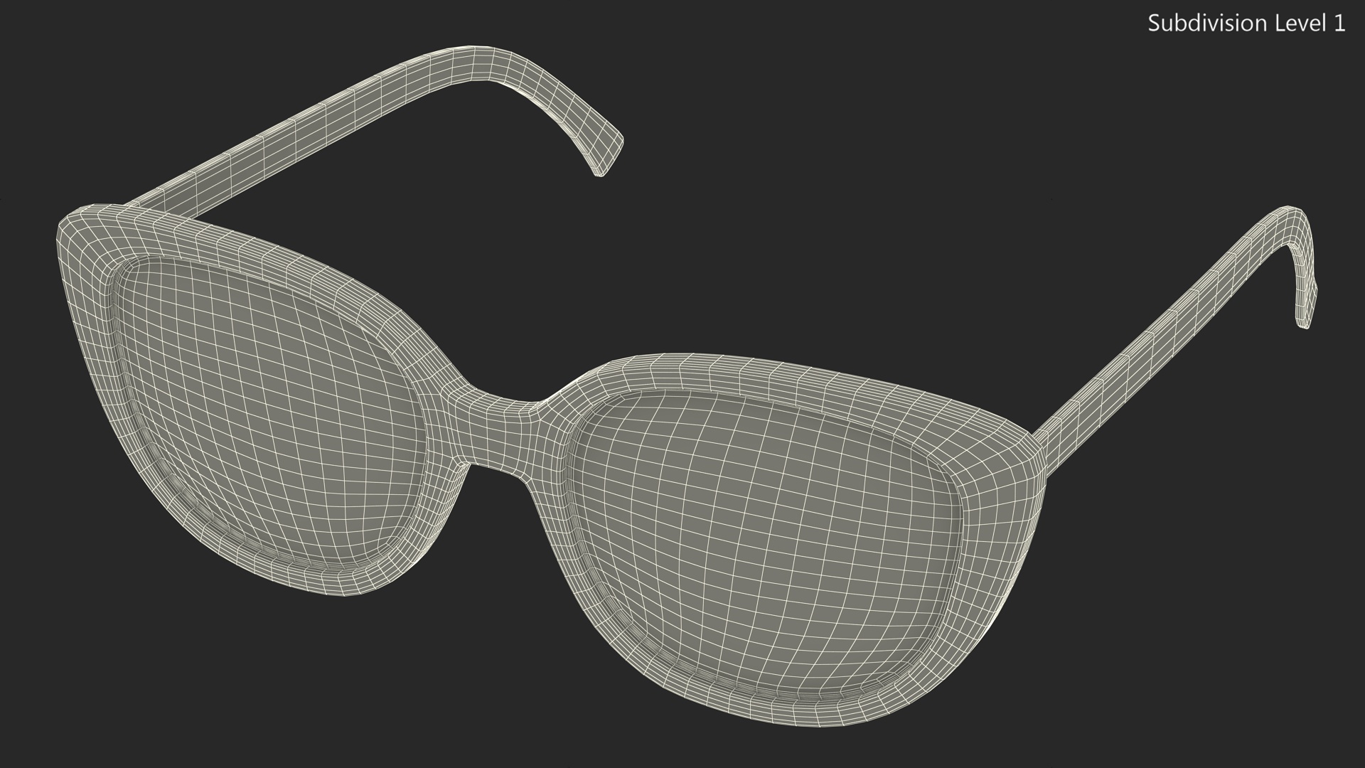 3D Cat Eye Black Glasses