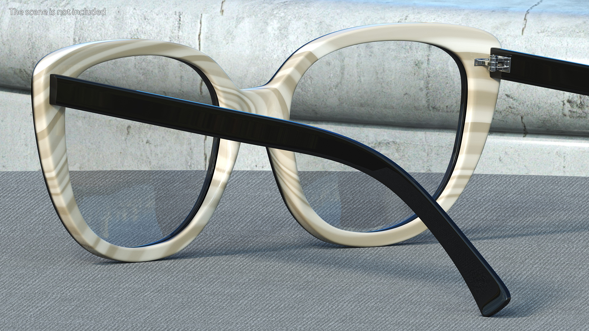 3D Cat Eye Black Glasses