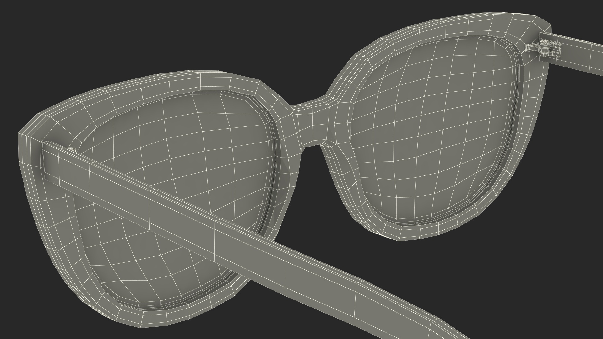3D Cat Eye Black Glasses