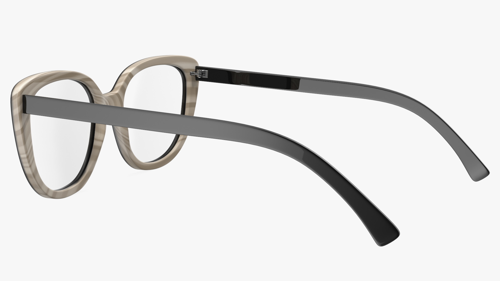 3D Cat Eye Black Glasses