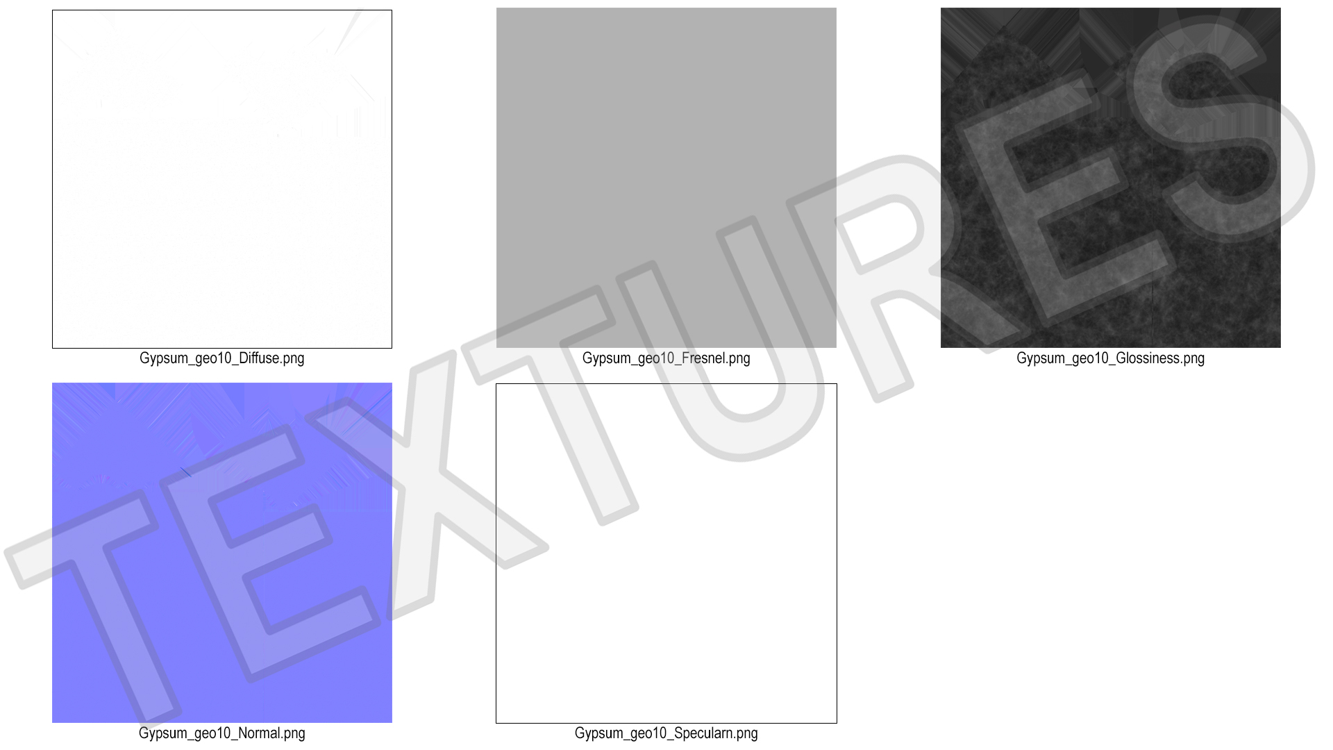 3D model Set Molding Gypsum Part 2