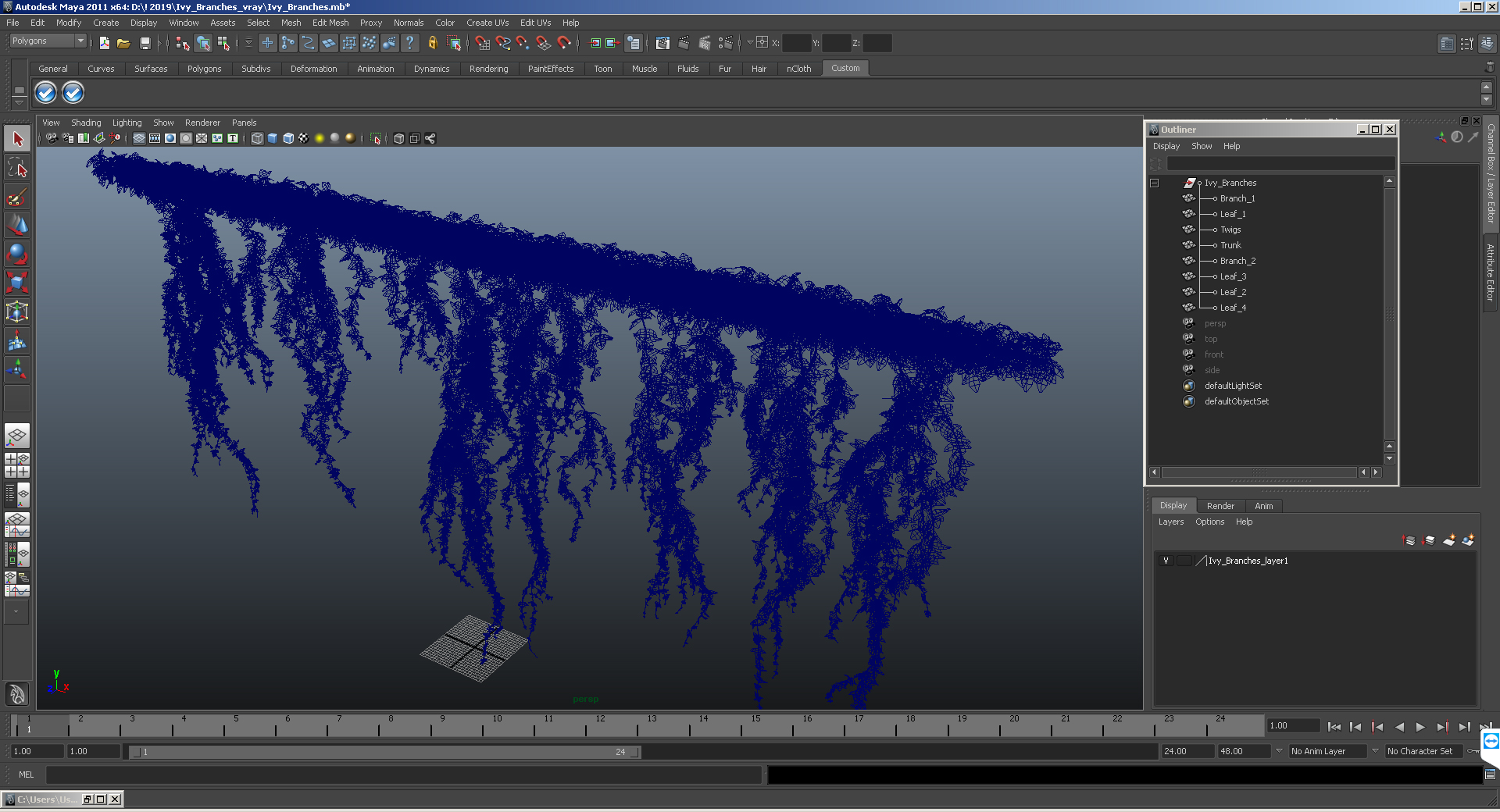 Ivy Branches 3D