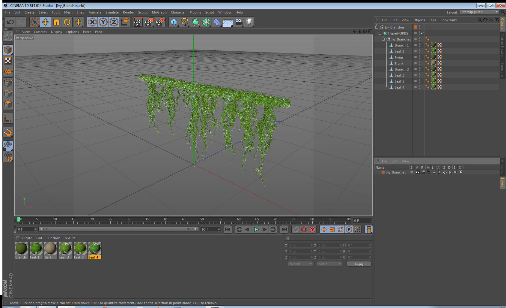 Ivy Branches 3D