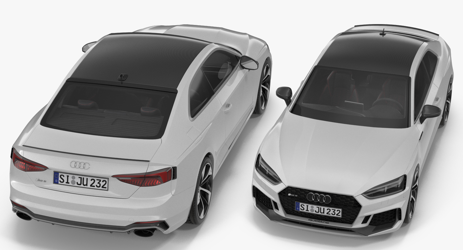 Audi RS5 2017 Simple Interior 3D model
