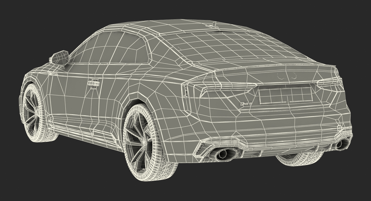Audi RS5 2017 Simple Interior 3D model
