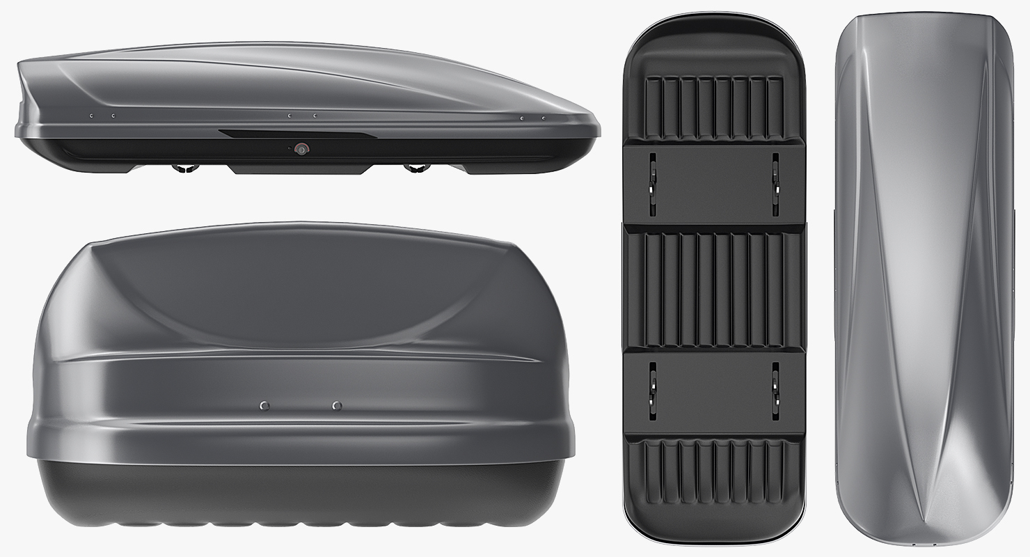 3D Car Roofbox Silver Generic