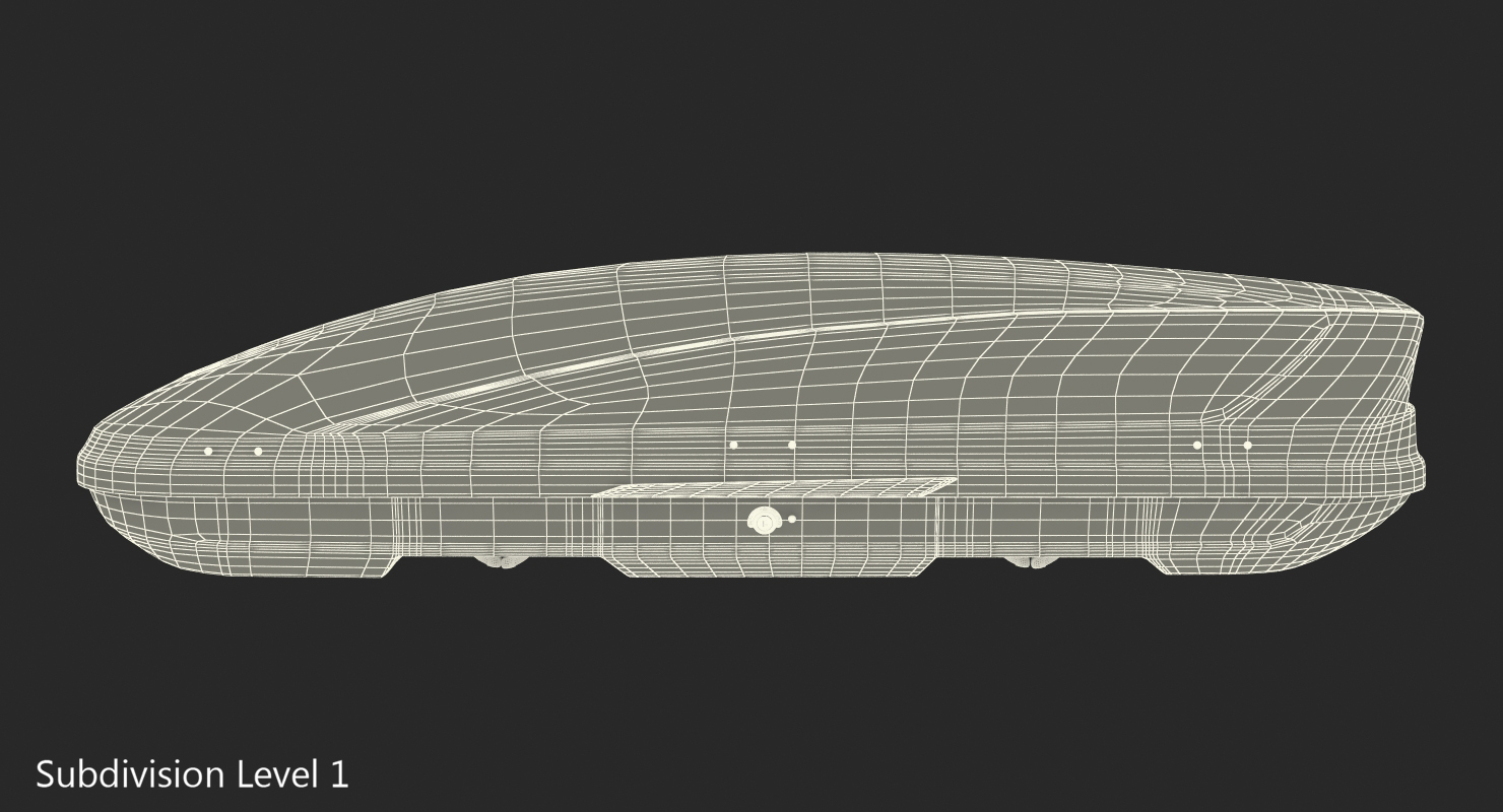 3D Car Roofbox Silver Generic