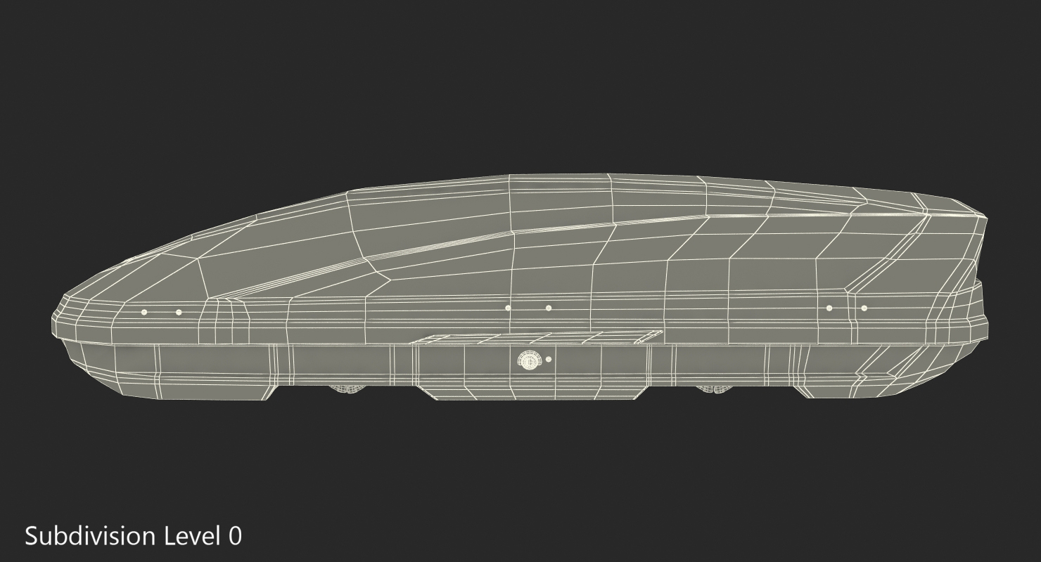 3D Car Roofbox Silver Generic