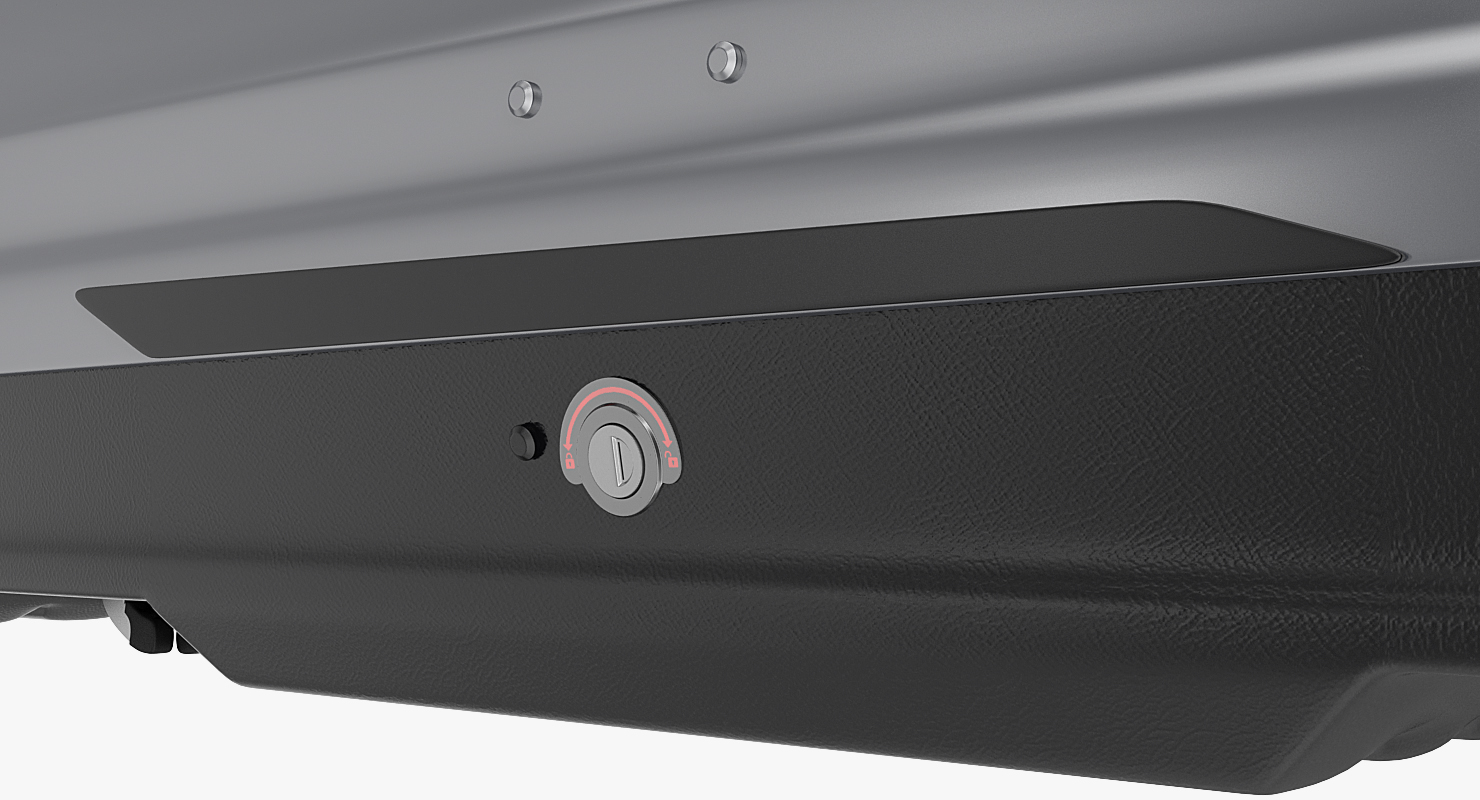 3D Car Roofbox Silver Generic