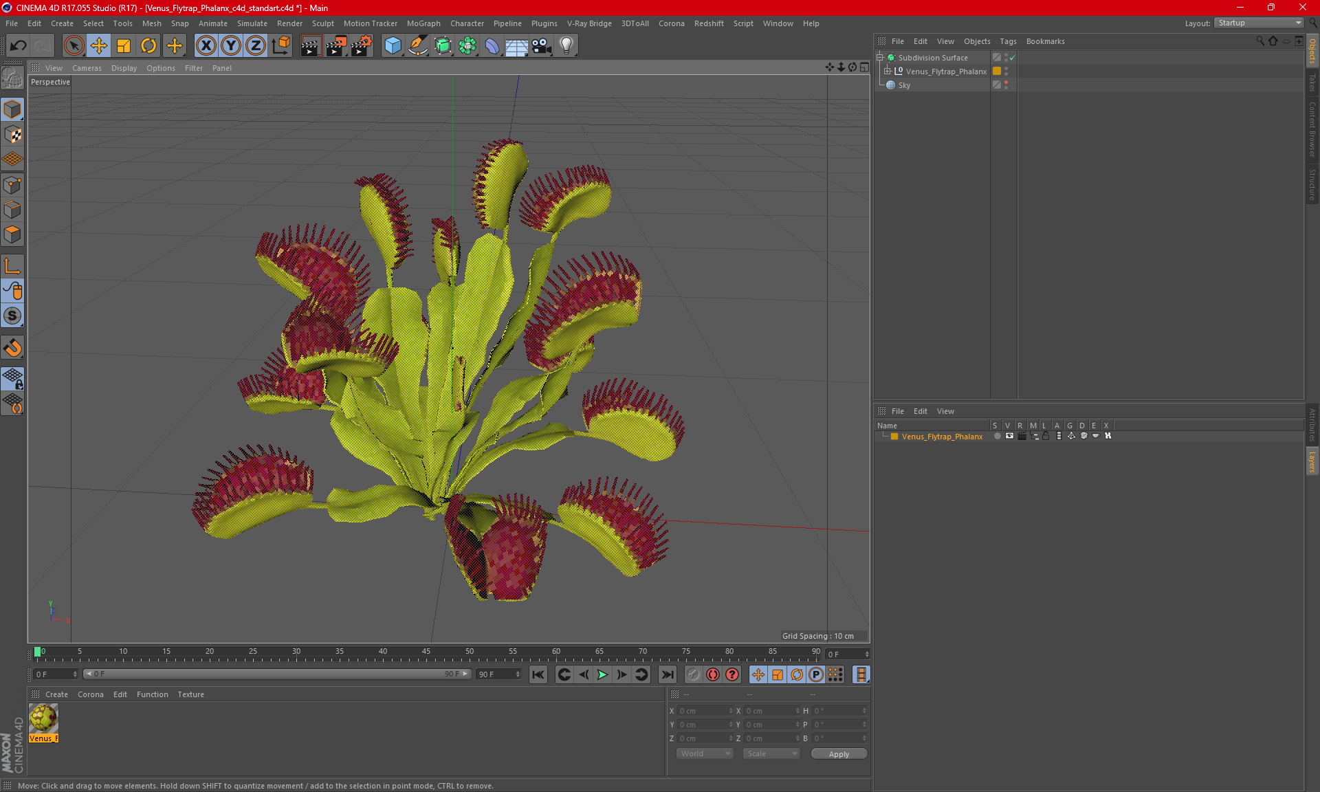 3D Venus Flytrap Phalanx