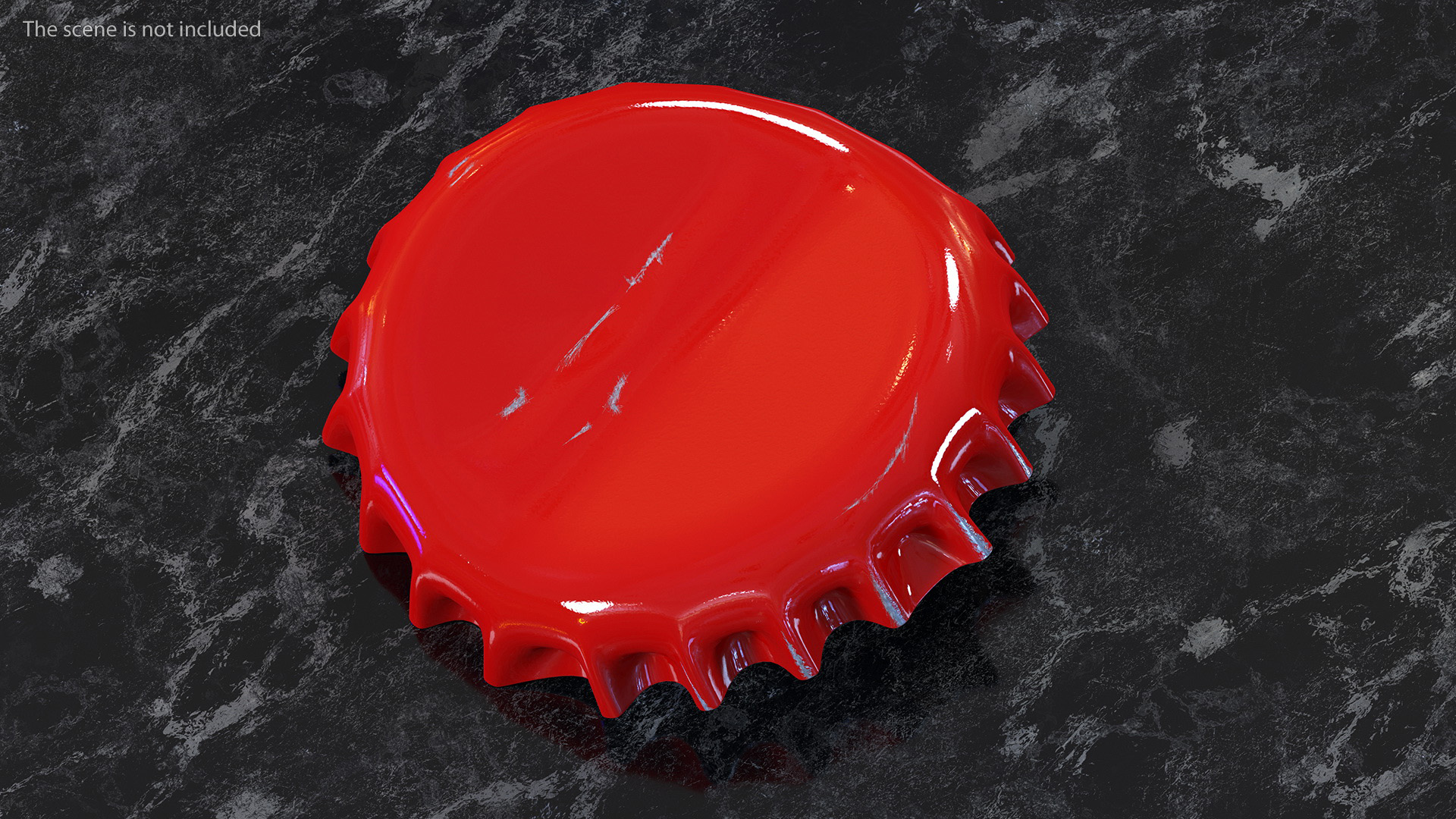 3D model Bent Bottle Cap